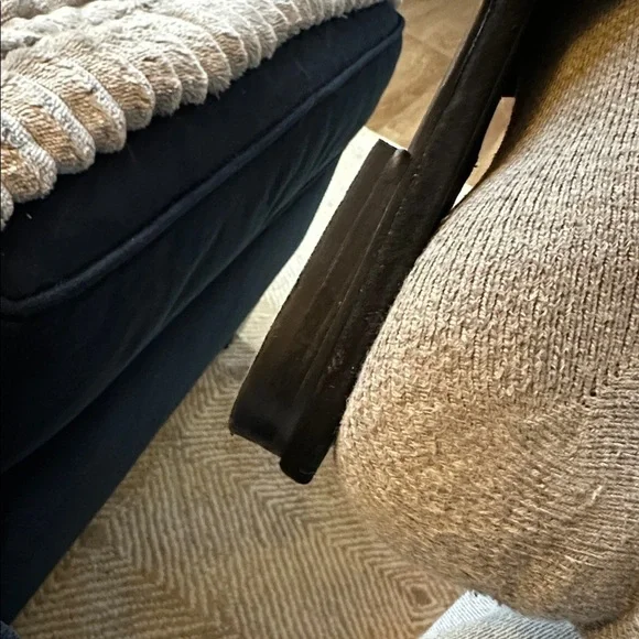 Steve Madden gold studded pointy black suede slides mules flats - Picture 6 of 6